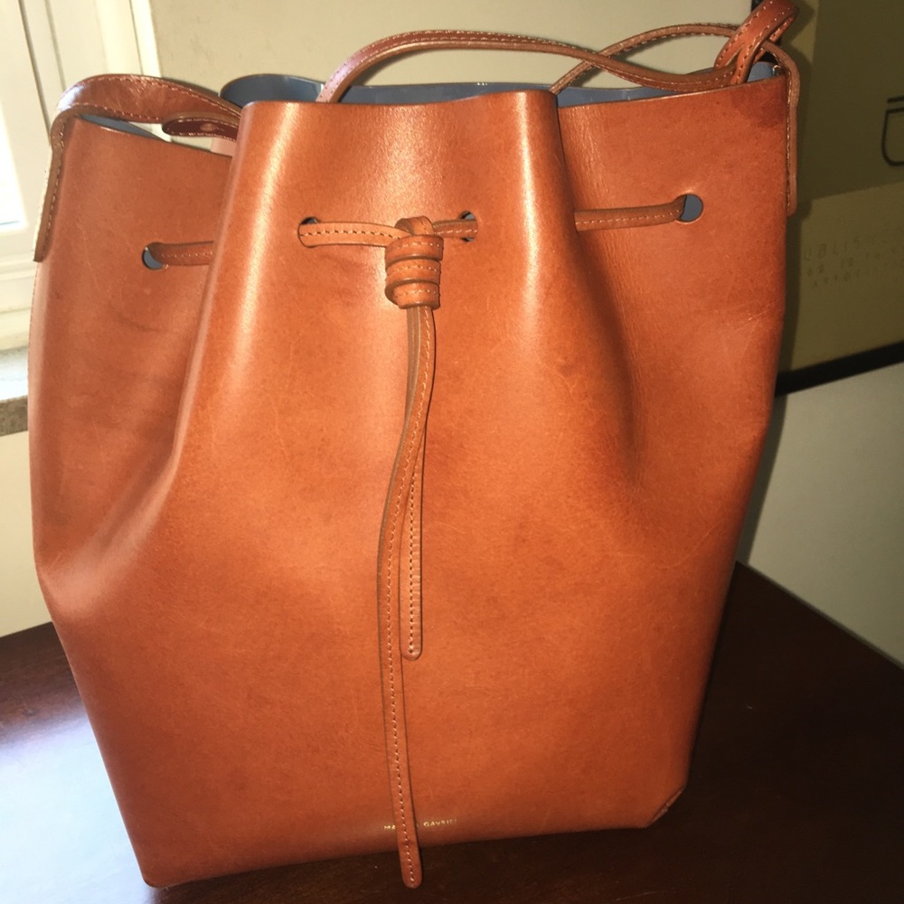 Mansur Gavriel Large Bucket Bag in Brandy/Avion